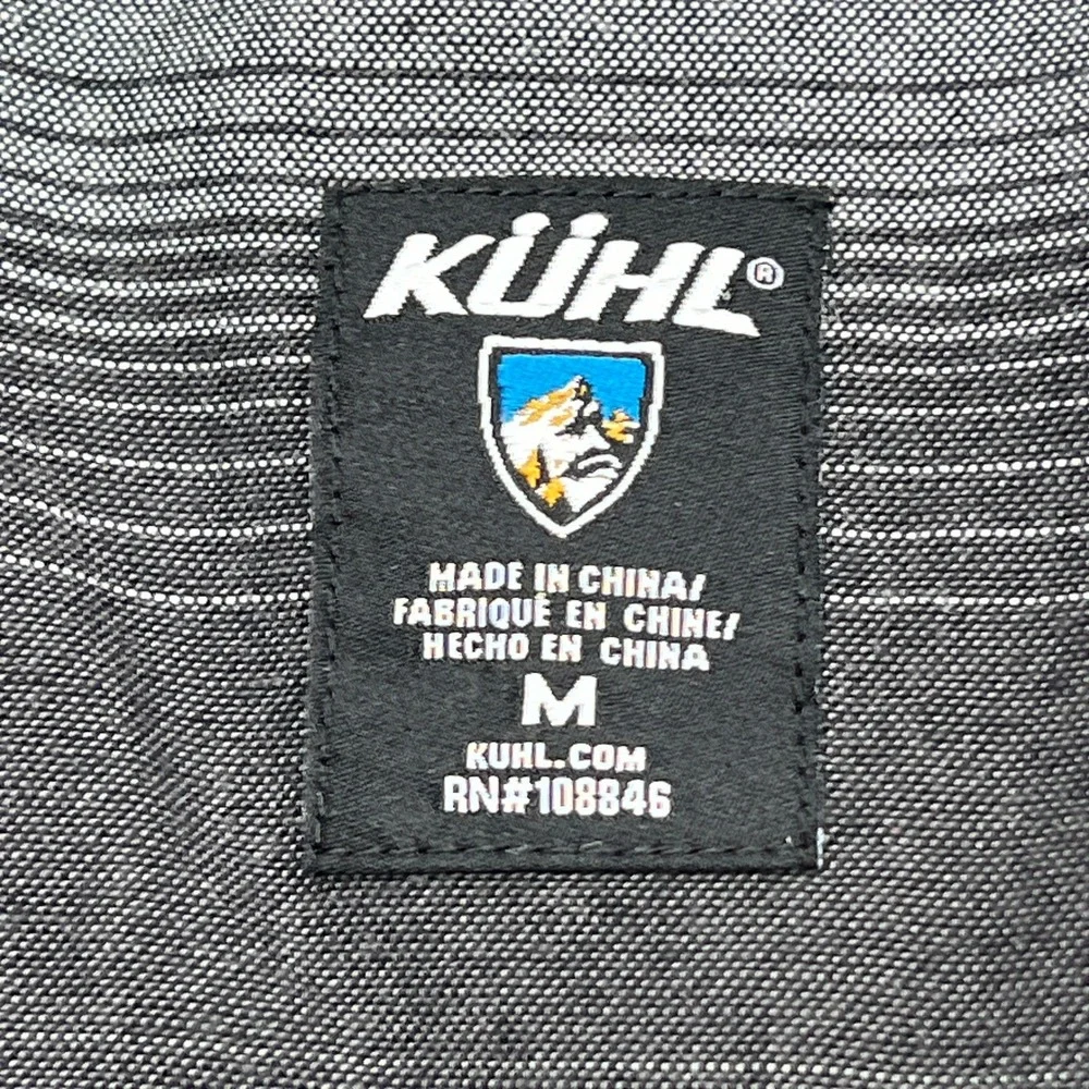 KÜHL Rebel Insulated Jacket Men's Medium Black Quilted Full Zip Outdoor Hiking